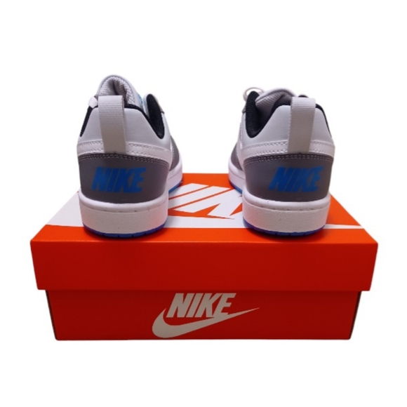 NIKE Court Borough Low Recraft,Pure Platinum/White-Cool Grey DV5456 019 Boy 3.5Y - Picture 6 of 7